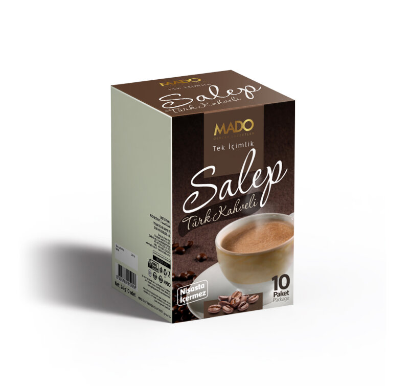 MADO TÜRK KAHVELİ TEK İÇİMLİK SALEP (10 ADET) - 1